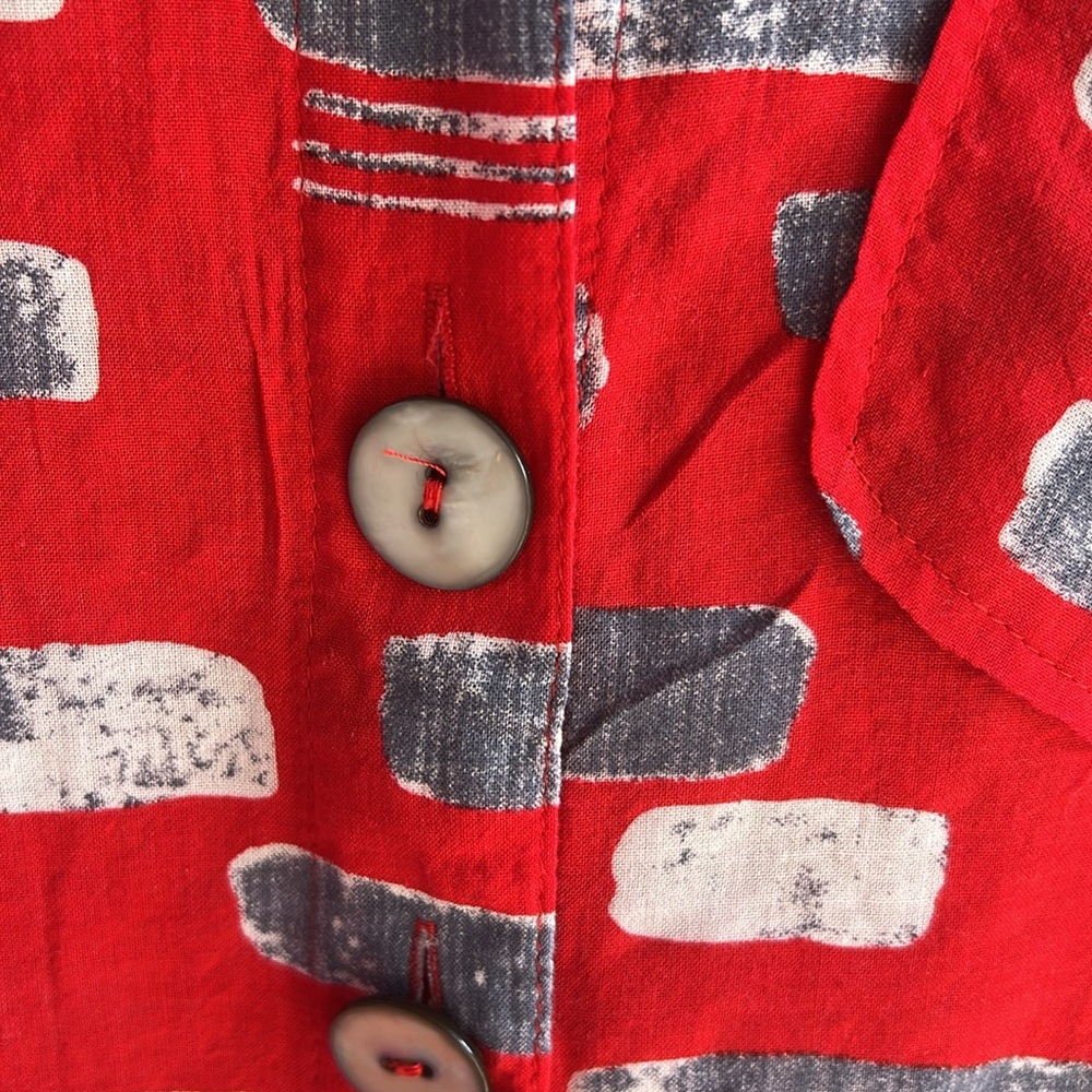 John Mark Button Down Shirt Offset Pocket Detail … - image 4